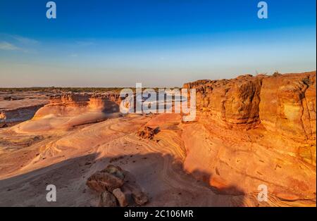 Un bellissimo canyon nel Gujarat, in India Foto Stock