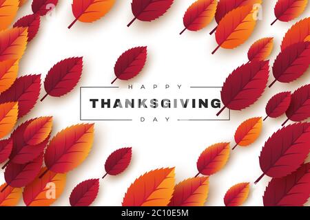 Felice design per le vacanze del Ringraziamento. Illustrazione Vettoriale