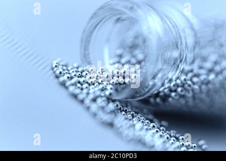 Perle per unghie - sfondo luminoso Foto Stock