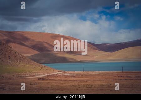 Lago nel Tibet Foto Stock