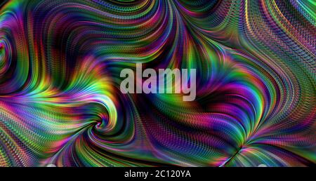 colorato dinamico trippy psichedelico sfondo Foto Stock