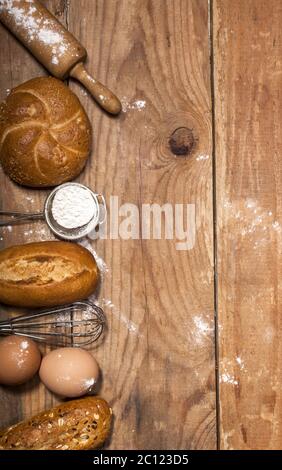 Ingredienti per prodotti da forno Foto Stock