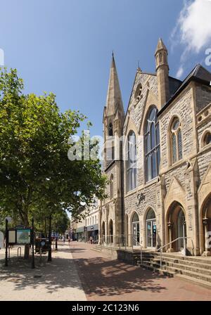 Chiesa di Poole High Street, Poole, Dorset, Inghilterra Foto Stock