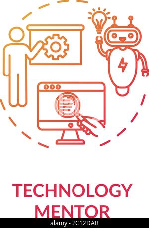 Icona concetto guida tecnologica Illustrazione Vettoriale