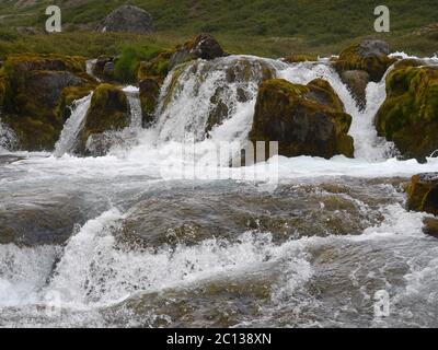 Cascata in Islanda Foto Stock