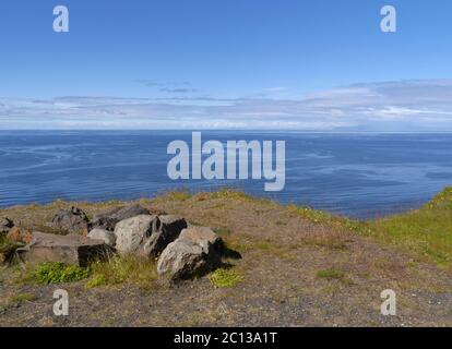 Paesaggio costiero sulla penisola di Snæfellsnes in Islanda Foto Stock