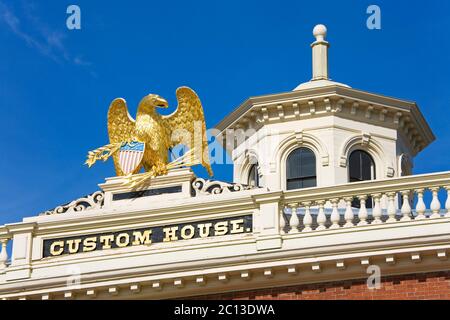 Custom House, Salem, Greater Boston Area, Massachusetts, Stati Uniti Foto Stock