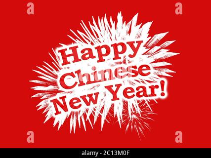 Felice cinese Capodanno background Foto Stock
