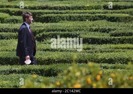 Roma, Italia. 13 Giugno 2020. ROMA, ITALIA 13 giugno 2020: Dario Franceschini. Giuseppe Conte ha concocato gli Stati generali a Villa Pamphili a Roma, per affronto la grave crisi economica e sociale causata dalla pandemia Covid-19. Nel primo giorno l'incontro tra i ministeri. Credit: Agenzia indipendente di fotografia/Alamy Live News Foto Stock