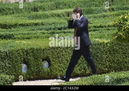 Roma, Italia. 13 Giugno 2020. ROMA, ITALIA 13 giugno 2020: Dario Franceschini. Giuseppe Conte ha concocato gli Stati generali a Villa Pamphili a Roma, per affronto la grave crisi economica e sociale causata dalla pandemia Covid-19. Nel primo giorno l'incontro tra i ministeri. Credit: Agenzia indipendente di fotografia/Alamy Live News Foto Stock