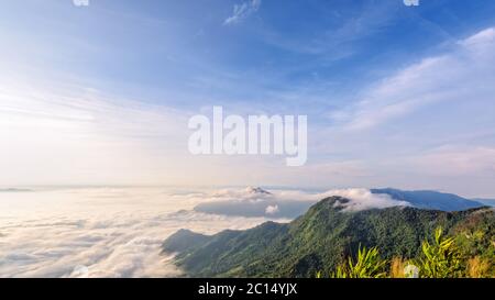 Mattina in Phu Chi fa Forest Park Foto Stock