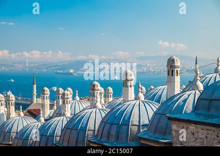 Süleymaniye moschea, Istanbul Foto Stock