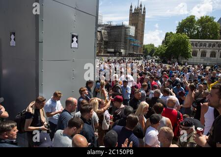 Attivisti di estrema destra, Black Life Matter Foto Stock