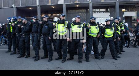 Attivisti di estrema destra, Black Life Matter Foto Stock