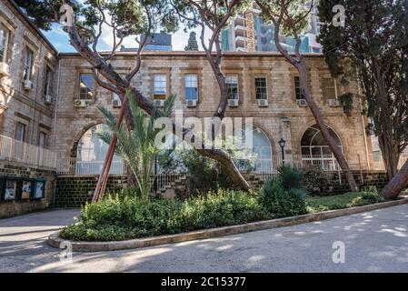 Edificio ADA Dodge Hall presso l'Università americana di Beirut a Beirut, Libano Foto Stock