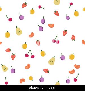 Frutti pattern senza giunture Illustrazione Vettoriale