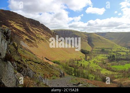 Le montagne Berwyn intorno a Pennant, Llanydawddwy, Galles centrale Foto Stock