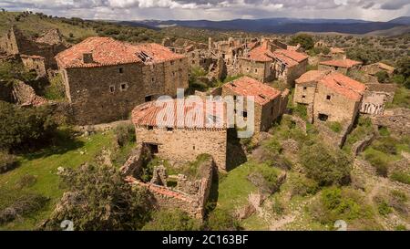 Garranzo è un villaggio abbandonato della provincia di la Rioja, in Spagna Foto Stock