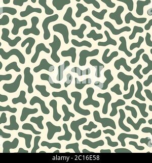 Modello senza giunture vettoriale. Struttura moderna ed elegante. Forme di forma organiche ripetute Illustrazione Vettoriale
