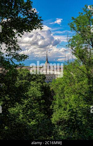 Italia Piemonte Torino Monte dei Cappuppini - vista di Torino con Mole Antonelliana
