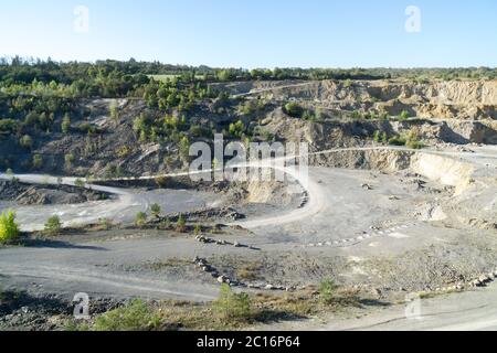 Cava di roccia nella natura. Brno, Repubblica Ceca Foto Stock