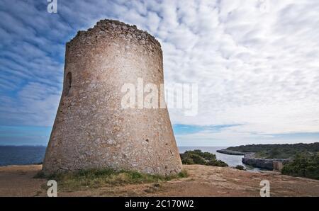 Cala Pi torre Maiorca Foto Stock