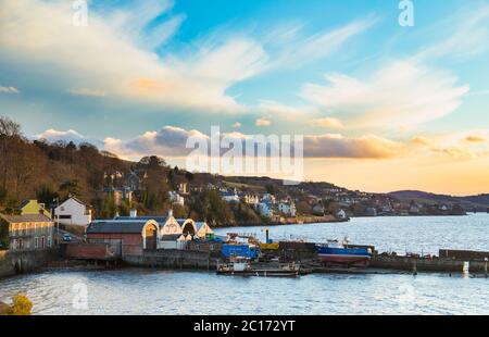 Il molo di Newport-on-Tay, Fife, Scozia. Foto Stock