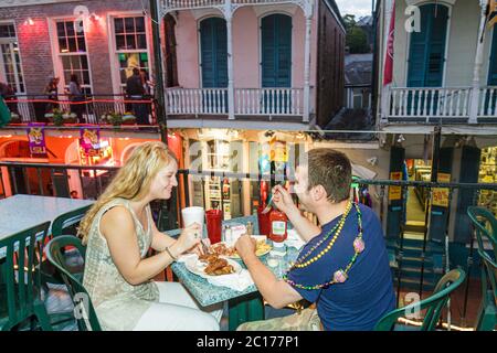 New Orleans Louisiana, quartiere Francese, Bourbon Street, Johnny White's Pub & Grill, ristorante ristoranti, ristorazione, caffè, bistrot, drink dr Foto Stock