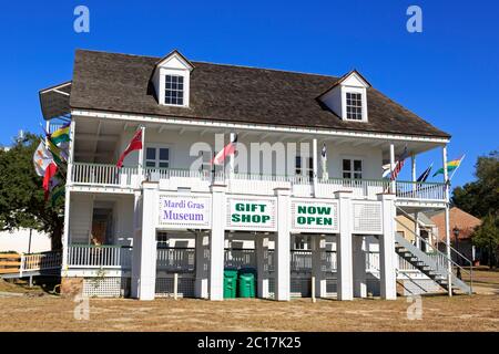 Museo Mardi Gras, Mary Mahoney Walkway Historic District, Biloxi, Mississippi, Stati Uniti Foto Stock