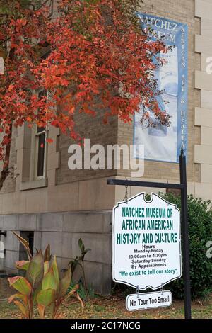 Natchez Museum of African American History & Culture, Natchez, Mississippi, USA Foto Stock