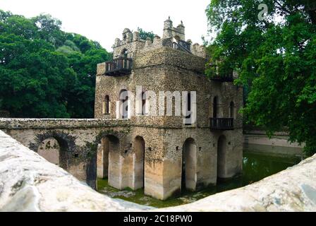 Fasilides bagno e piscina a Gonder, Etiopia Foto Stock