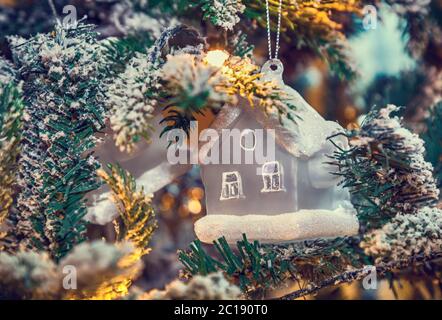 Albero di Natale decorazioni di Natale Foto Stock
