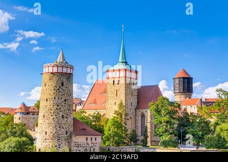 Storico centro storico di Bautzen in Sassonia, Germania Foto Stock