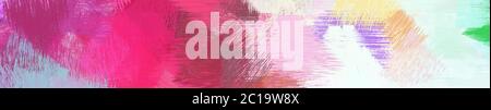 ampia grafica paesaggistica con moderni pennellini di fondo con grigio chiaro, rosa nebbiosa e rosa moderato Foto Stock