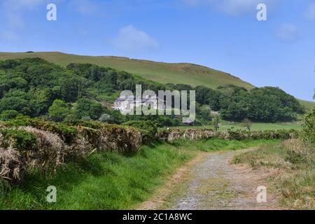 Tanybwlch Mansion Aberystwyth Ceredigion da Nanny Goats Walk Foto Stock