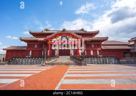 Shuri Castello di Naha, Okinawa, Giappone Foto Stock