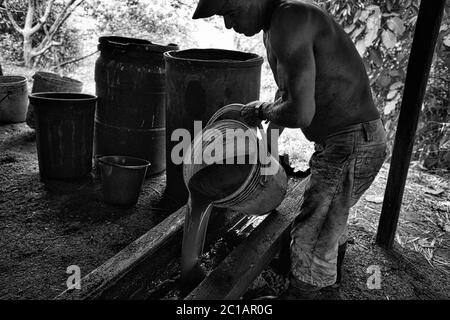 Cocaina, Colombia, produzione di droga Foto Stock