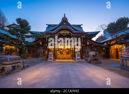 Santuario di Kushida a Hakata, Fukuoka, Giappone Foto Stock