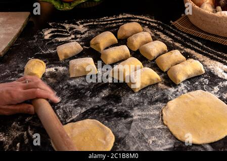Pasticceria casaletta di funghi Foto Stock