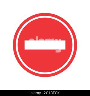 Segnale di stop. Icona di arresto isolata su sfondo bianco. Illustrazione Vettoriale