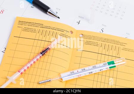 Piano di vaccinazione Foto Stock