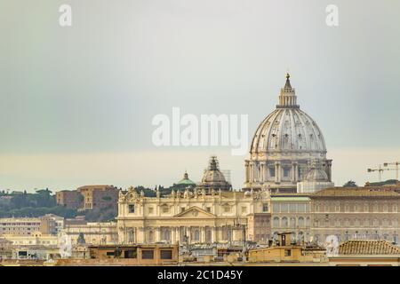 Vista aerea della Chiesa di San Pietro Foto Stock