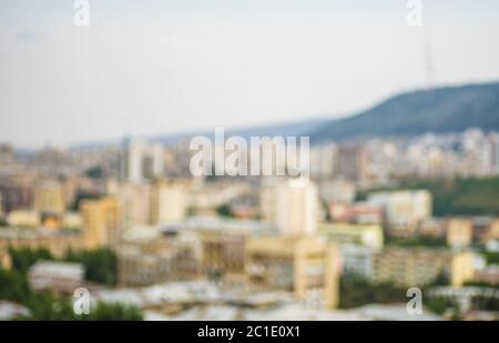 Tramonto sul nuovo centro della città di Tbilisi Foto Stock