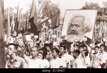 Tempo della rivoluzione culturale cinese. Cina. 1960-1970 la Grande rivoluzione culturale proletaria, fu un movimento sociopolitico in Cina dal 1966 fino a Foto Stock