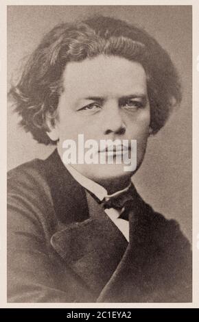 Anton Grigoryevich Rubinstein (1829 - 1894) era un pianista Russo, compositore e direttore che è diventato una figura cardine nella cultura russa quando ha trovato Foto Stock
