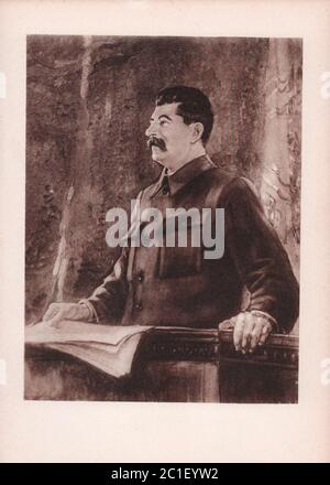 Joseph Stalin. Joseph Stalin (1878 – 1953) un politico georgiano rivoluzionario e sovietico che guidò l'Unione Sovietica dalla metà del 1920s fino al 1953 Foto Stock