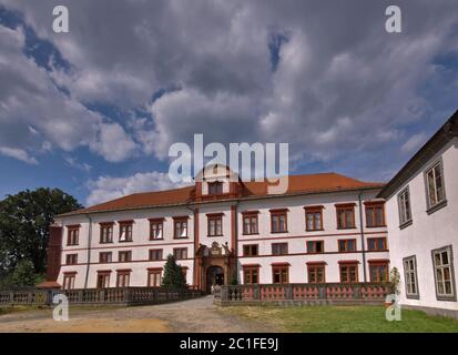 Castello di Zákupy in Liberecky kraj (Regione Liberec), Repubblica Ceca Foto Stock