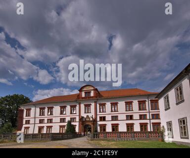 Castello di Zákupy in Liberecky kraj (Regione Liberec), Repubblica Ceca Foto Stock