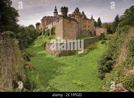 Castello di Frydlant in Liberecky kraj (Regione Liberec), Repubblica Ceca Foto Stock