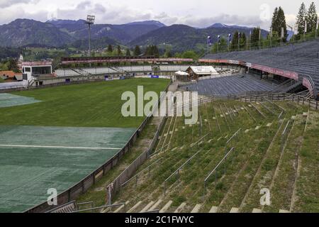 Ski Jumping Arena, Oberstdorf, Allgäu, Germania, Europa, maggio Foto Stock